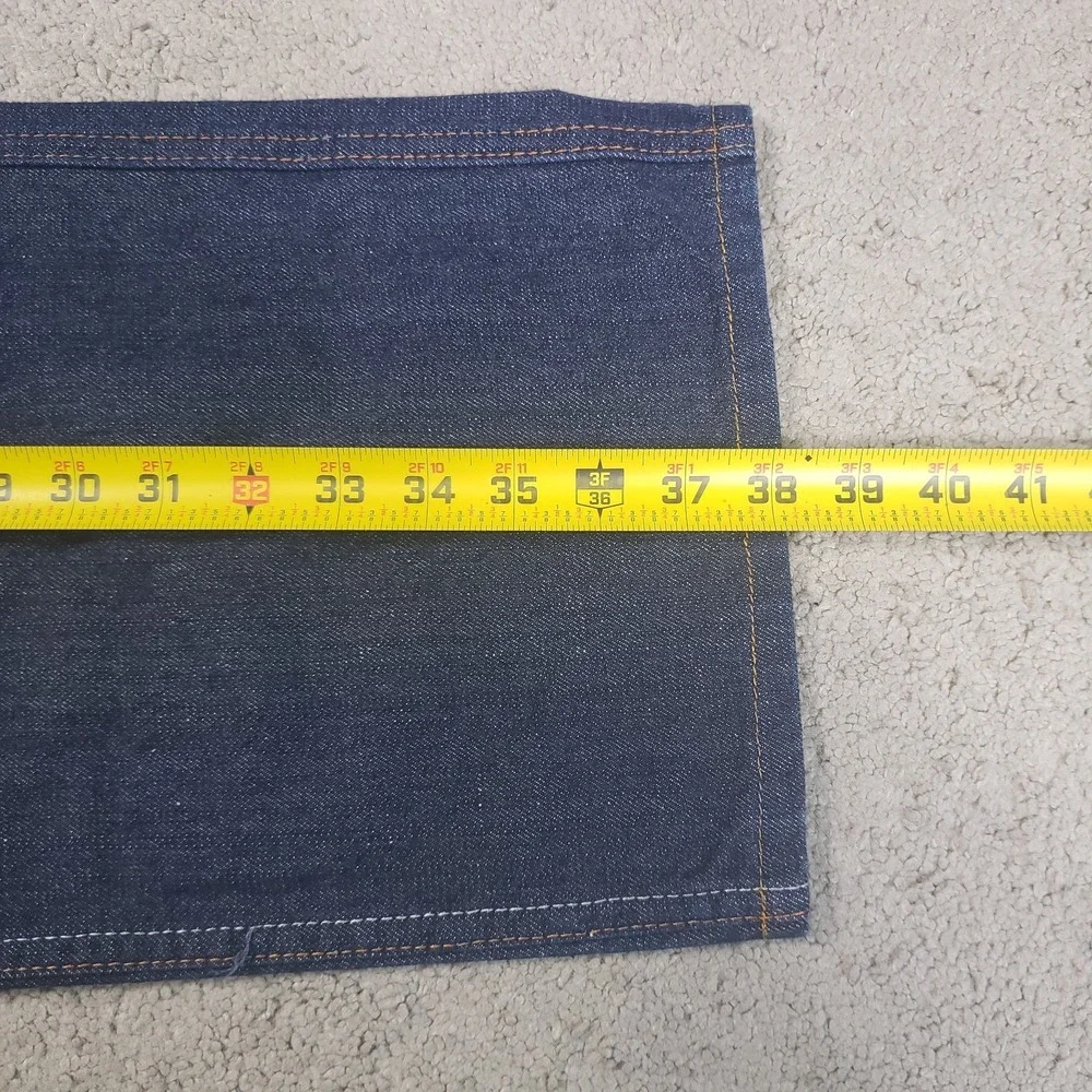 Vintage 5ive Jungle Jeans Mens 40 (FITS 37x27) Y2K Blue Wide Baggy Embroidered